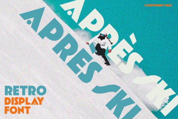 Après Ski Font: Vintage Charm for Handmade Labels & Printables