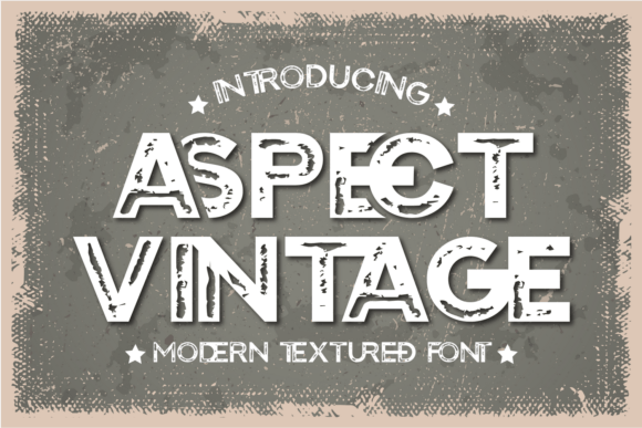 Aspect Vintage: A Bold, Nostalgic Display Font for Digital Brands