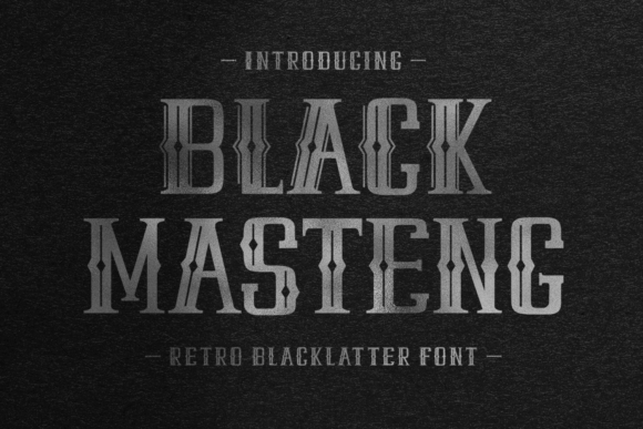 Black Masteng: A Timeless Blackletter Font for Small Business Branding