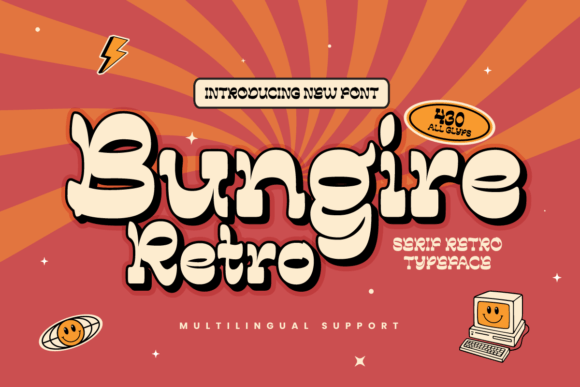 Bungire Retro: A Serif Font That Builds Nostalgic Brand Momentum