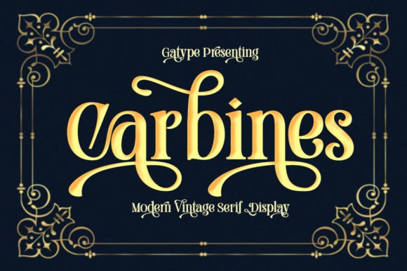 Carbines: A Bold Serif Font for Campaign Headlines