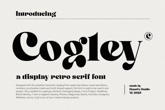 Cogley Font: A Vintage Serif for Trusted Branding