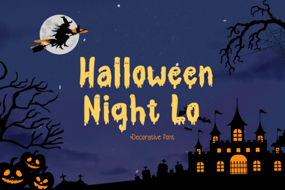 Halloween Night Lo: A Spooky, Thoughtful Display Font