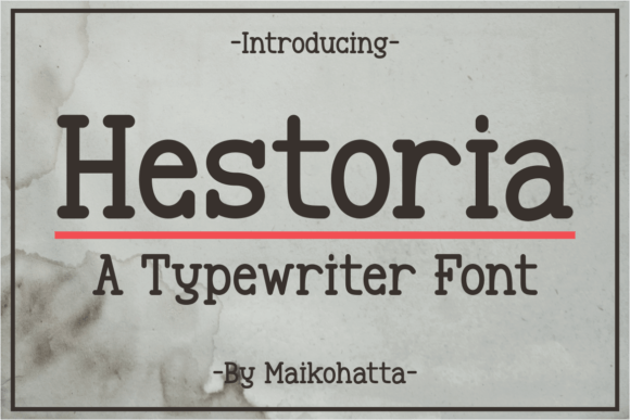 Hestoria: A Serif Font That Feels Like Hand-Crafted History
