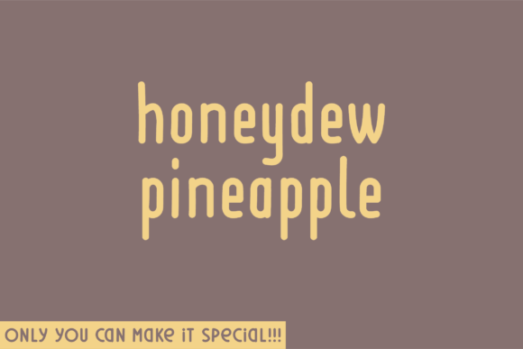 Honeydew Pineapple: A Vintage Serif Font for Campaign Headlines