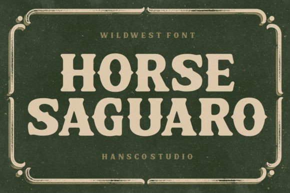 Horse Saguaro: A Rustic Serif Font for Handmade Brands