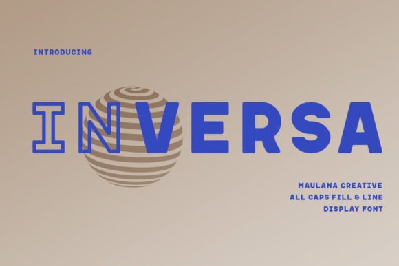 Inversa: A Bold, 70s-Inspired Sans Serif Font for Digital Branding