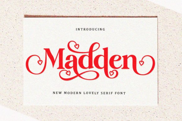 Madden: A Serif Font That Balances Luxury and Warmth