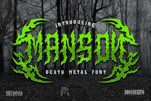 Manson: A Bold Blackletter Font for Handmade Branding