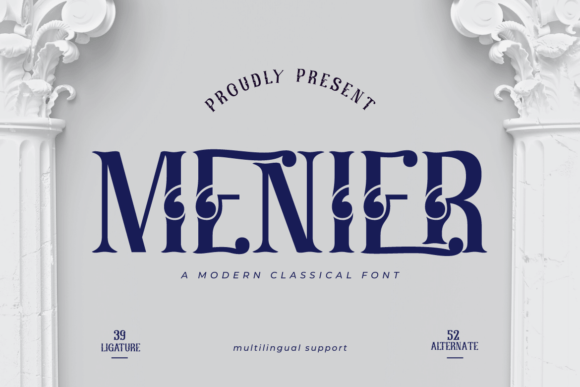Menier: A Retro Condensed Serif Font That Cuts Through the Feed