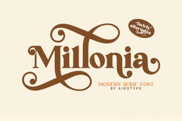 Millonia: A Refined Serif Font for Digital Branding