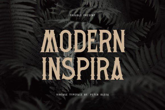 Modern Inspira: A Retro Serif Font That Anchors Brand Identity
