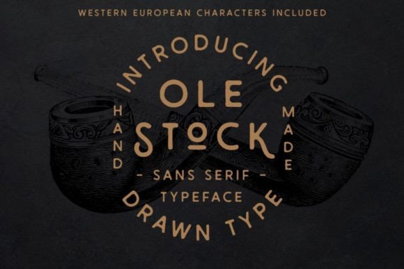 Ole Stock: A Vintage Sans Serif Font That Builds Brand Trust