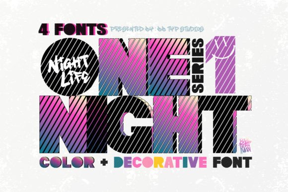 One Night 1: A Color Font for Editorial Personality