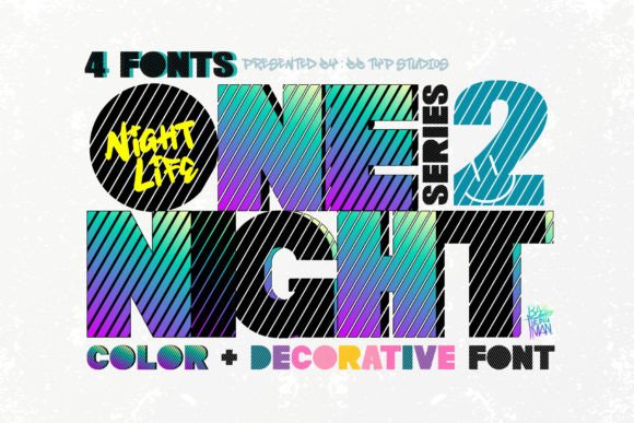 One Night 2: A Bold, Lived-In Display Font