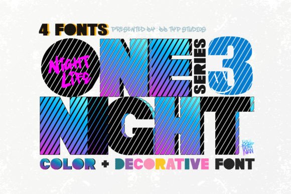One Night 3: A Color Font That Commands Attention