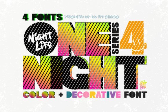 One Night 4: A Color Font for Editorial Personality