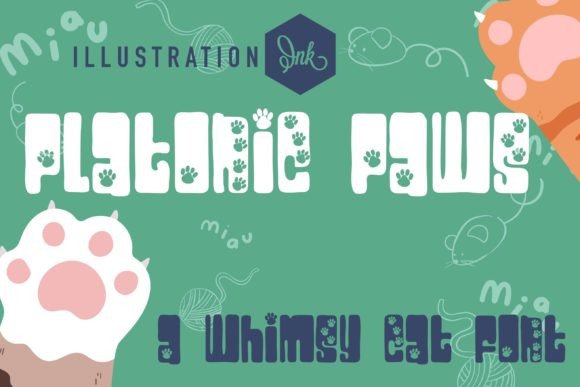 Platonic Paws: A Hand-Crafted Font with Gentle Rhythm and Warmth