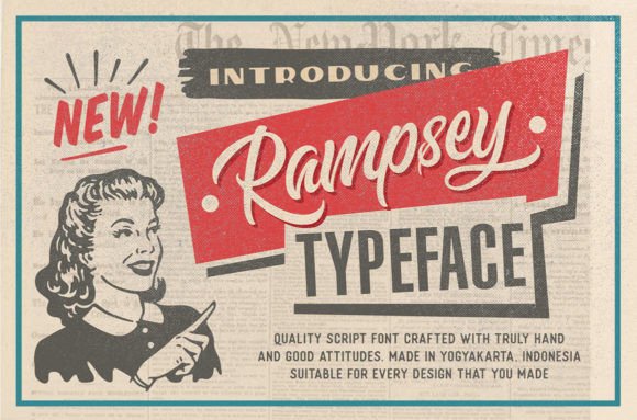 Rampsey: A Script Font That Makes Your Campaign Stand Out