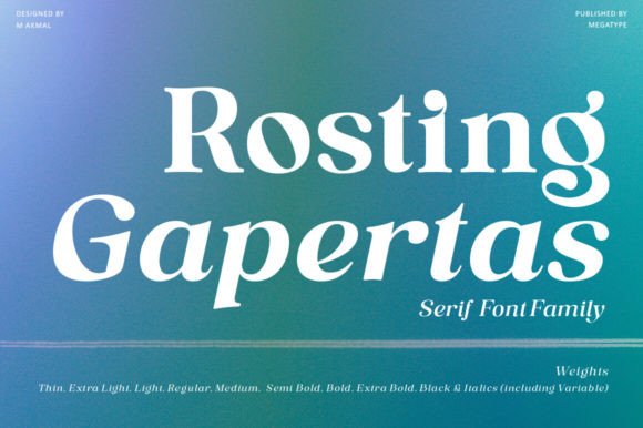 Rosting Gapertas: A Warm, Confident Serif for Digital Brands