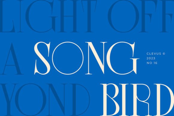 Song Bird: A Serif Font That Sings in Editorial Layouts