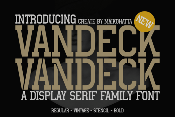 Vandeck: A Display Serif Font That Earns Its Place